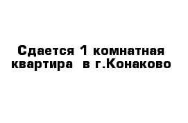 Сдается 1 комнатная квартира  в г.Конаково